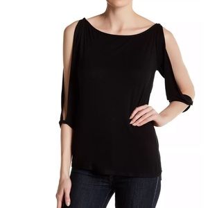 *Black Bailey 44 Split Sleeve Top Size Medium*